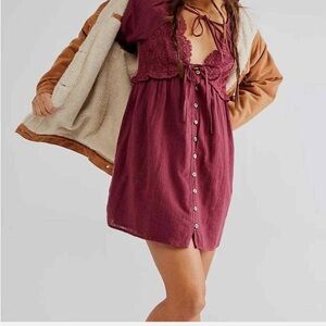 Free People Summer Struttin Mini Dress XS EUC